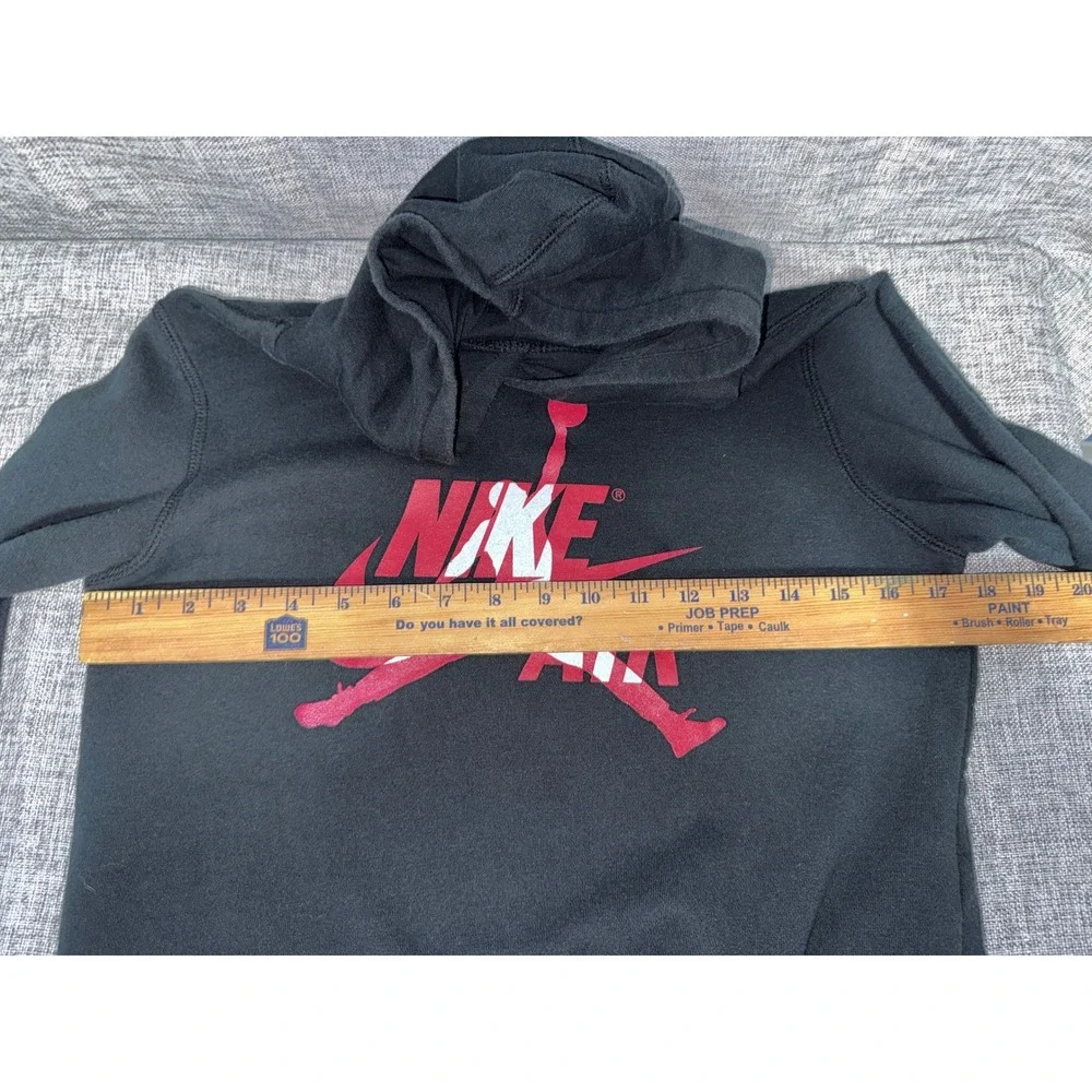 Nike Air Jordan Jumpman Hoodie Kids Large Black Red White Graphic Pullover